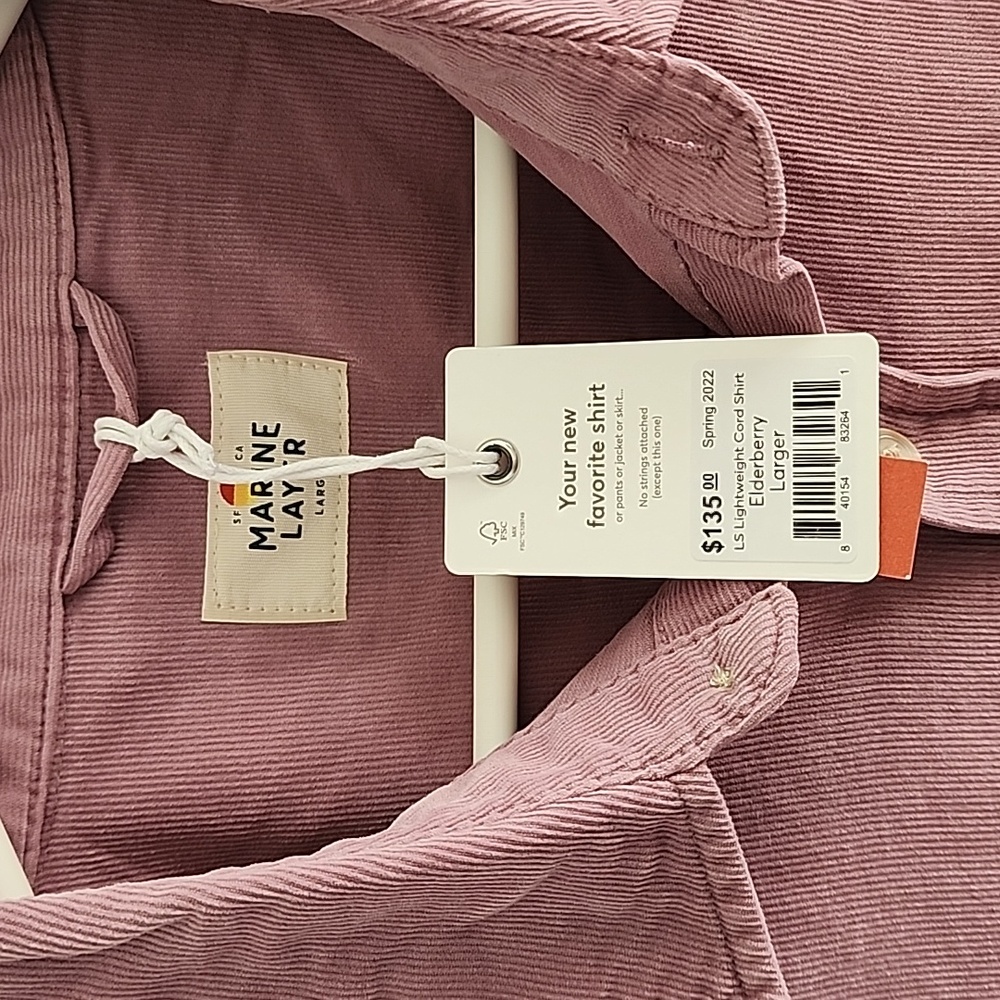Marine Layer Elderberry Cord Button-Down Shirt